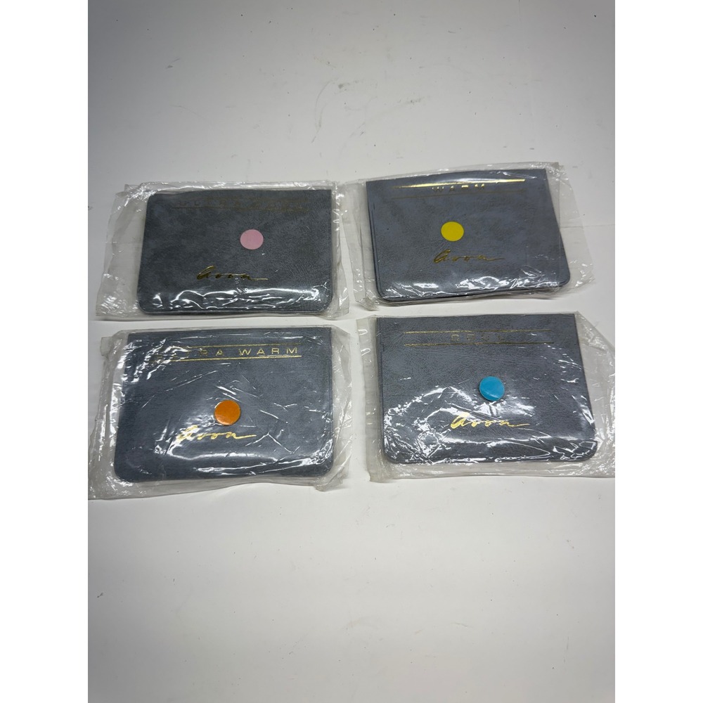 Vintage Avon Color Harmony Swatch Book Set Ultra Warm Cool Grey Wallets 4pc